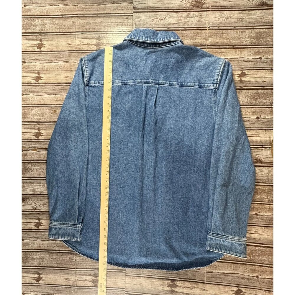 Octobre Editions Spence heavy denim Shirt overshirt size L NWOT mspr $189 - Picture 5 of 7